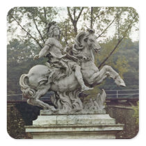 Equestrian Portrait of Louis XIV 2 Square Stickers