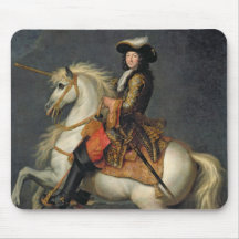 Equestrian Portrait of Louis XIV Mousepads
