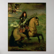 Equestrian Portrait of Louis XIV Posters
