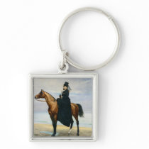 Equestrian Portrait of Mademoiselle Croizette Keychain