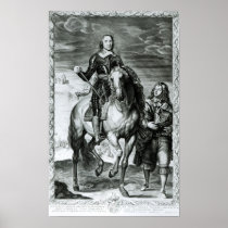 Equestrian Portrait of Oliver Cromwell Print