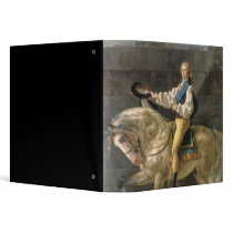 Equestrian Portrait of Stanislas Kostka Vinyl Binder