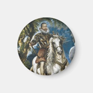 Equestrian Portrait of the Duke of Lerma Rubens Magnets