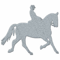 Equestrian Silhouette embroidered shirts