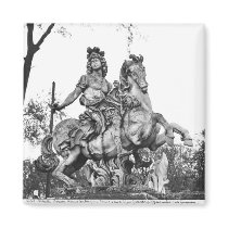Equestrian statue of Louis XIV Refrigerator Magnets