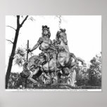 Equestrian statue of Louis XIV Poster