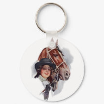 Equestrian Woman keychains