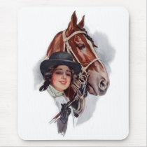 Equestrian Woman mousepads