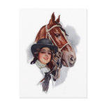 Equestrian Woman Postcards