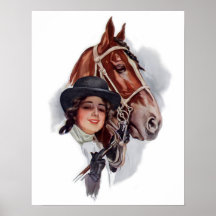 Equestrian Woman Posters