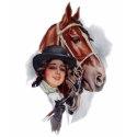 Equestrian Woman t-shirts by Memory_Lane Equestrian Woman t-shirts