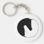 Equestrian Ying Yang Keychains