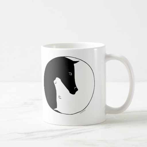 Equestrian Ying Yang Mugs