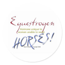 Equestrogen: funny Horse stickers