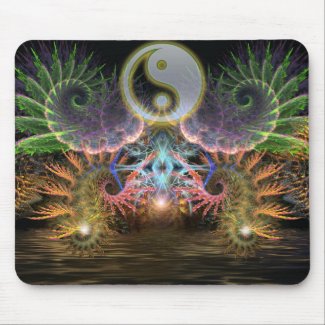 Equilibrio : Fractal YinYang Mousepad by webgrrl