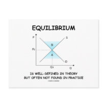 Equilibrium Is Well-Defined In Theory Not Often Postcard