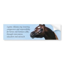 Equine Alliance Bumper Sticker bumper stickers