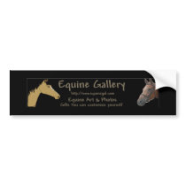 Equine Gallery Bumper Sticker bumper stickers by EquineGal Equine Gallery Bumper Sticker bumper stickers