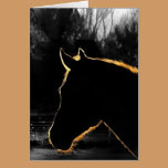 Equine Glow-Greetings Card cards
