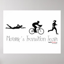 Equipo de transición de Triatlon Posters