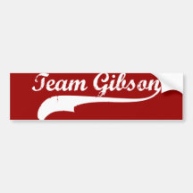 equipo gibson pegatina de parachoque