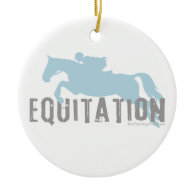 equitation christmas tree ornament