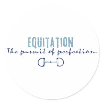 equitation round stickers