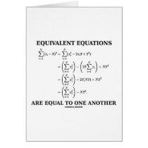 Equivalent Equations Are Equal To One Another cards by wordsunwords Equivalent Equations Are Equal To One Another cards