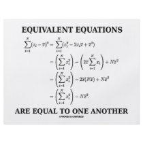 Equivalent Equations Are Equal To One Another Flyer Design