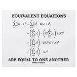 Equivalent Equations Are Equal To One Another flyers