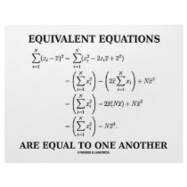 Equivalent Equations Are Equal To One Another letterhead