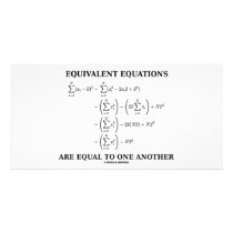 Equivalent Equations Are Equal To One Another photo cards
