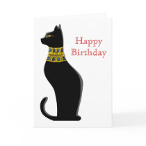 Eqyptian Cat Birthday Cards