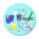 ER Nurse Medical Equipment Design Fridge Magnets