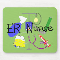 ER Nurse Medical Equipment Design mousepads by gailg1957 ER Nurse Medical Equipment Design mousepads