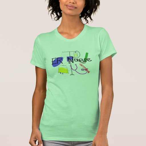ER Nurse Medical Equipment Design Tee Shirts