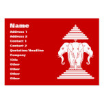 Erawan Three Headed Elephant Lao / Laos Flag Business Card