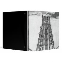 Erecting the Ancient Egyptian Obelisk Vinyl Binders