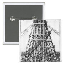 Erecting the Ancient Egyptian Obelisk Button