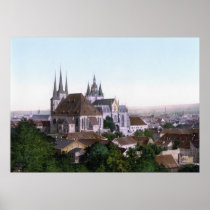 Erfurt Cathedral Poster