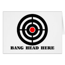 Ergonomic Stress Relief: Bang Head Here Cards