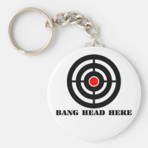 Ergonomic Stress Relief: Bang Head Here Keychain
