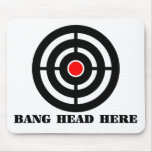 Ergonomic Stress Relief: Bang Head Here Mouse Pads