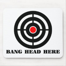 Ergonomic Stress Relief: Bang Head Here Mouse Pads