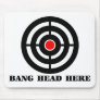 Ergonomic Stress Relief: Bang Head Here Mouse Pads