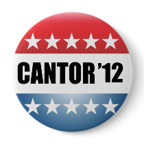 ERIC CANTOR PINBACK BUTTON