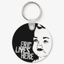 Eric Lives Here keychains