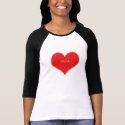 Erica red heart t-shirts by ericamurray Erica red heart t-shirts