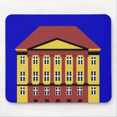 Erich Erichsen's Manison in Copenhagen Mouse Mat by lonvig
