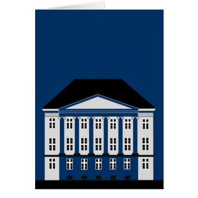 Erich Erichsen's Mansion in Copenhagen Greeting Cards by lonvig